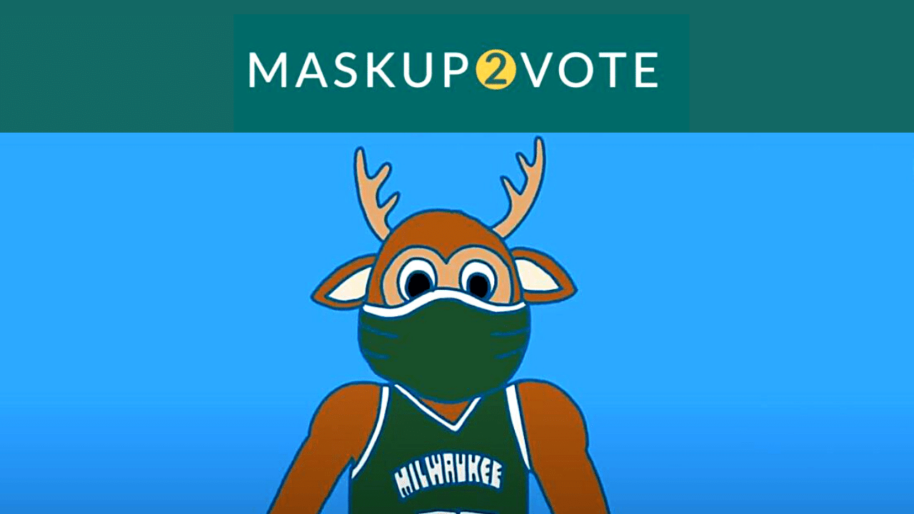 Mask Up to Vote MaskUp2Vote Wisconsin